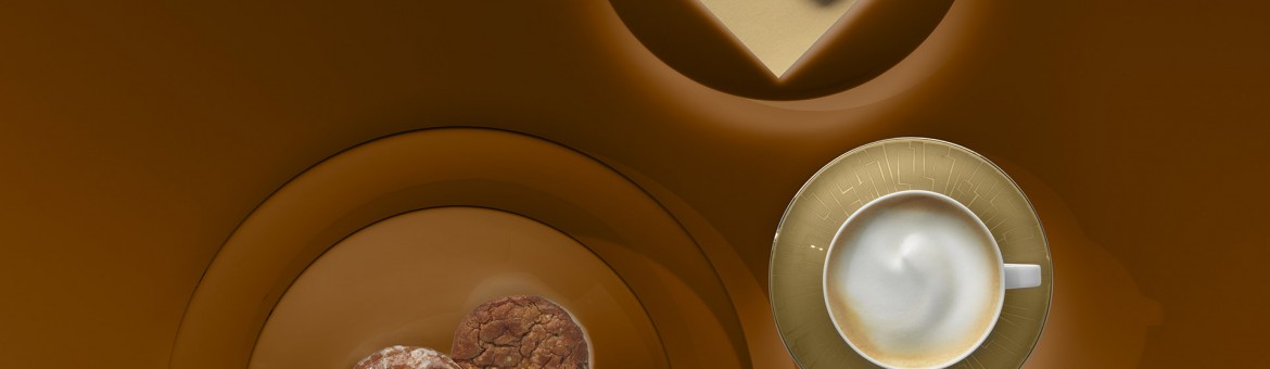 Fotostudio Werbefotografie Oberfranken Imageaufnahme für Leupoldt Lebkuchen mit Lebkuchenvariation und Kaffee. Feigfotodesign