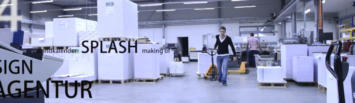 Screenshot von YouTube Video zeigt Making Of in Druckerei. Feigefotodesign