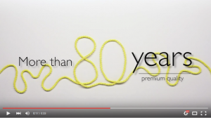 Screenshot eines Videos auf YouTube mit dem Inhalt "More than 80 years prem Feigefotodesignium quality"