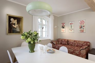 Esszimmer des Ferienhauses Alte Schreinerei In Hohenberg an der Eger Feigefotodesign